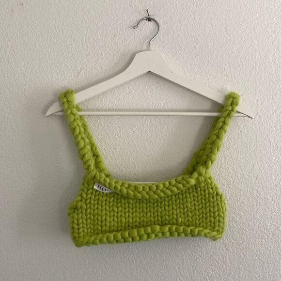 Hope Macaulay Colossal Knit Green Bra - Picture 1 of 6